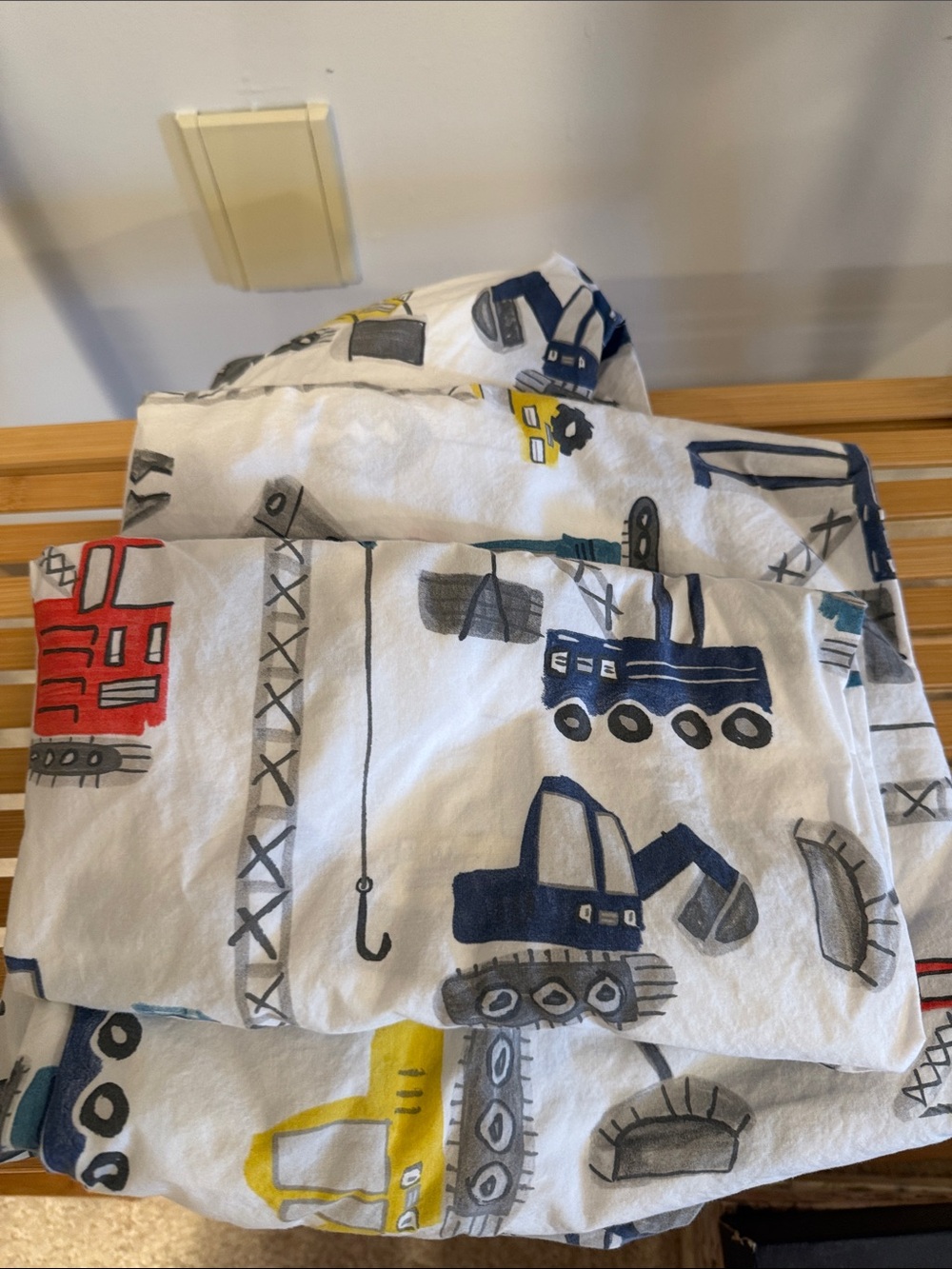 Pottery Barn Kids Construction Vehicle twin sheet set